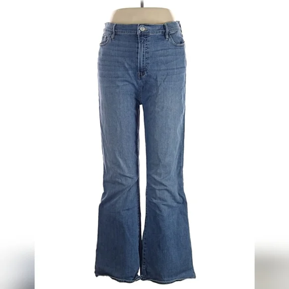 FRAME Le Easy Flare Light Wash High Rise Stretch Jeans Size 33 - Picture 3 of 11